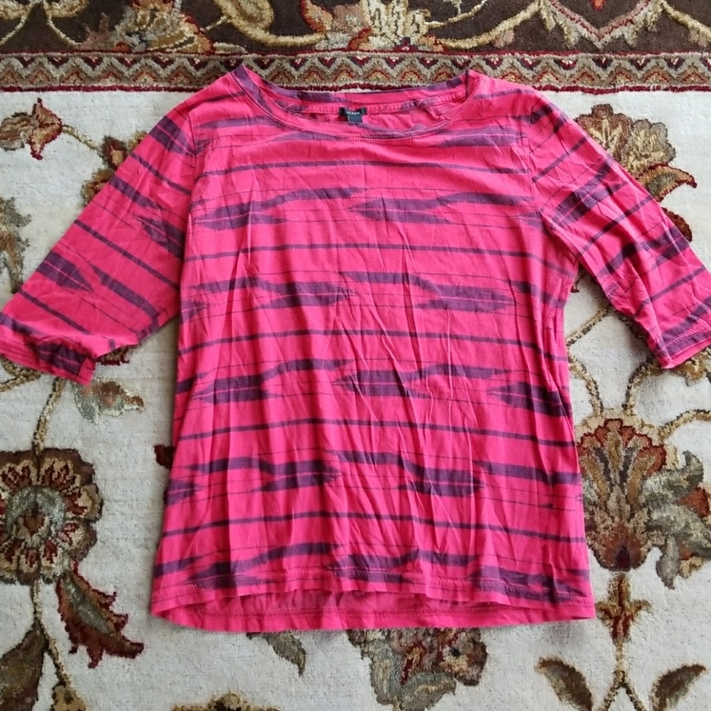 Red and purple striped Tee from JCrew
